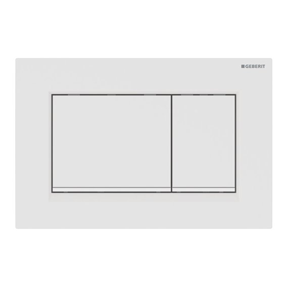 GEBERIT 115.883.01.1 ACTUATOR PLATE SIGMA30 FOR DUAL FLUSH WHITE MATT COATED EASY-TO-CLEAN COATED WHITE