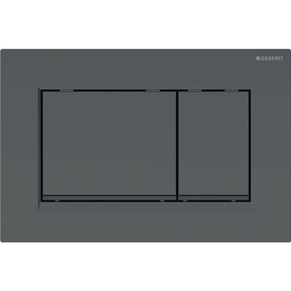 GEBERIT 115.883.16.1 ACTUATOR PLATE SIGMA30 FOR DUAL FLUSH BLACK MATT COATED EASY-TO-CLEAN COATED BLACK