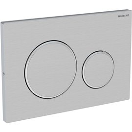 GEBERIT 115.889.SN.1 ACTUATOR PLATE SIGMA20 FOR DUAL FLUSH SCREWABLE STAINLESS STEEL BRUSHED/POLISHED/BRUSHED