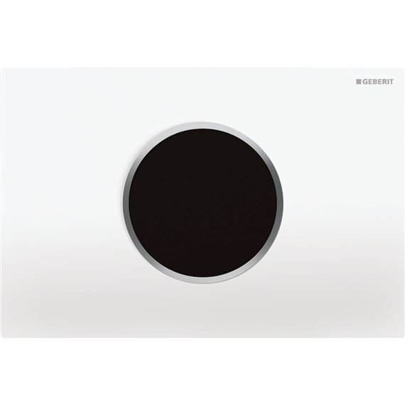 GEBERIT 115.907.KL.1 WC FLUSH CONTROL WITH DUAL FLUSH ACTUATOR PLATE SIGMA10 WHITE