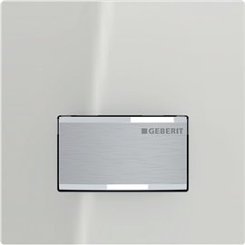 GEBERIT 116.016.JL.5 URINAL FLUSH CONTROL WITH PNEUMATIC FLUSH ACTUATION ACTUATOR PLATE TYPE 50 SAND GREY