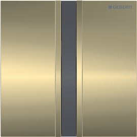 GEBERIT 116.026.QF.1 URINAL FLUSH CONTROL WITH ELECTRONIC FLUSH ACTUATION MAINS OPERATION COVER PLATE TYPE 50 BRASS