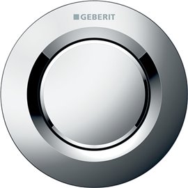 GEBERIT 116.040.21.1 REMOTE FLUSH ACTUATION TYPE 01 PNEUMATIC FOR SINGLE FLUSH CONCEALED ACTUATOR BRIGHT CHROME-PLATED