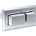 GEBERIT 116.054.21.1 REMOTE FLUSH ACTUATION SQUARE DESIGN PNEUMATIC FOR DUAL FLUSH BRIGHT