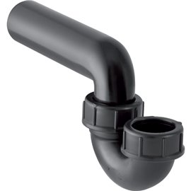 GEBERIT 152.044.16.1 P-TRAP FOR SINK WITH COMPRESSION JOINT VERTICAL INLET BLACK