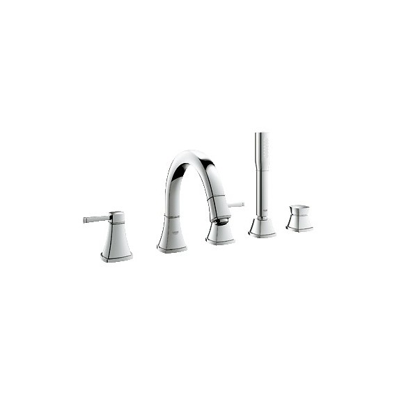 GROHE 19919 Grandera Roman Tub Filler Two Handle Personalized Hand Shower Chrome