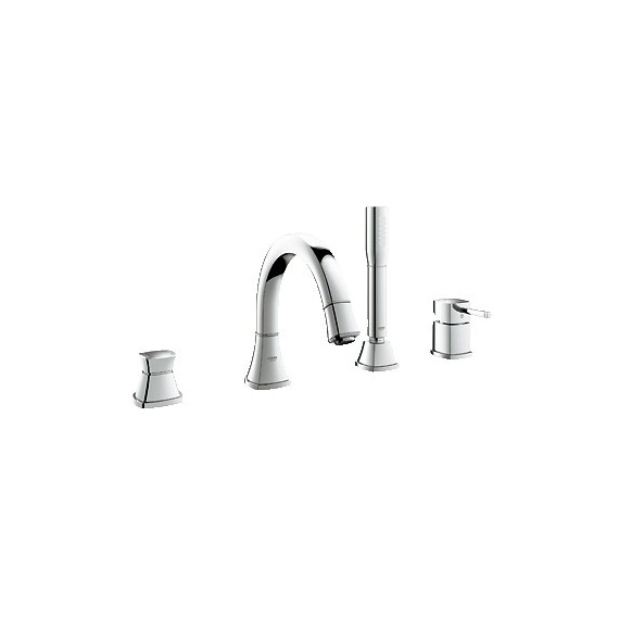 GROHE 19936 Grandera Roman Tub Filler Single Handle Personalized Hand Shower Chrome