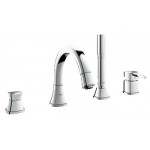 GROHE 19936 Grandera Roman Tub Filler Single Handle Personalized Hand Shower Chrome