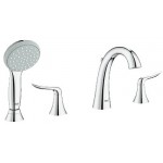 GROHE 25164 Agira 4 Hole Roman Tub Filler w Handshower