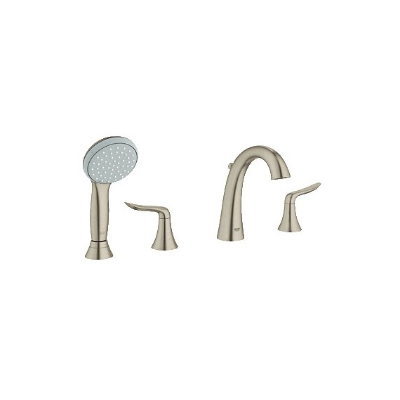 GROHE 25164 Agira 4 Hole Roman Tub Filler w Handshower