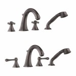 GROHE 25506 Geneva Roman Tub Filler w handshower