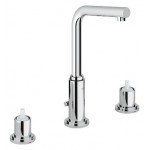 GROHE 20384 Atrio 2 handle basin 3-hole swivel spout faucet