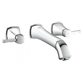 GROHE 20416 Grandera 3-Hole Wall Mount Vessel Trim 9 14 Spout Reach Chrome