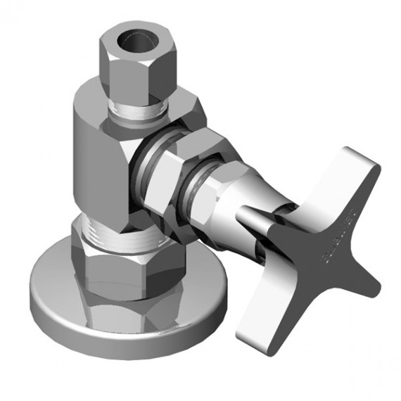 Rubinet 9ASV5 ESSENTIALS-STRAIGHT SUPPLY VALVE -CONTEMP