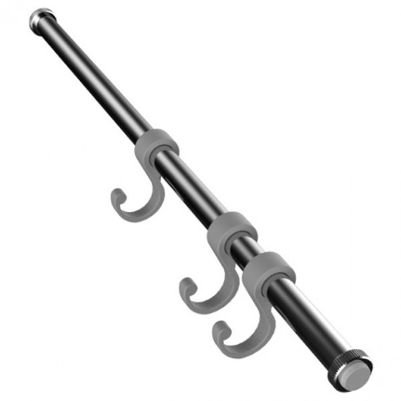 Rubinet 9TWR1 ESSENTIALS-10 12 TENSION ROD W3 HOOKS