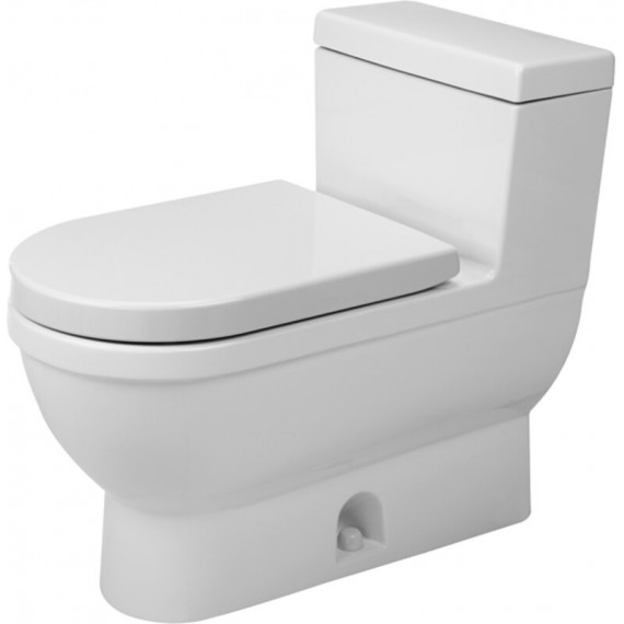 Duravit 21200100011 One-Piece toilet Starck 3 white w.mech. siphon jet elong. HETGB WG