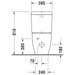 Duravit 2134090092 Bowl only for Toilet close-c. 630mm Happy D.2 white WD Vario outl. btw US