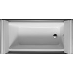 Duravit 700127000000090 Bathtub Sundeck 1855x855mm white with legset for panel 1 slope