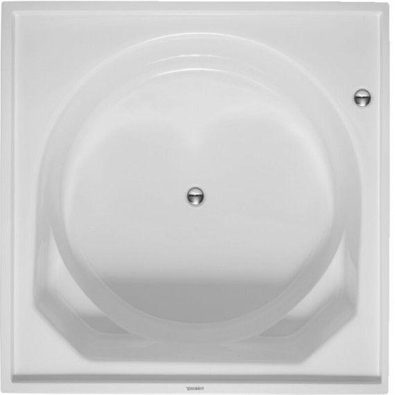 Duravit 700143000000090 Bathtub Blue Moon 1400x1400mm white w. support frame w. overflow US