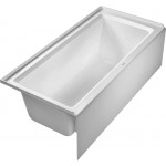 Duravit 700408000000090 Bathtub Architec 66x32 white with integr.paneltile flange drain left