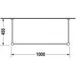 Duravit 0030721000 Metal console Vero for 032910 height adjustable 50 mm