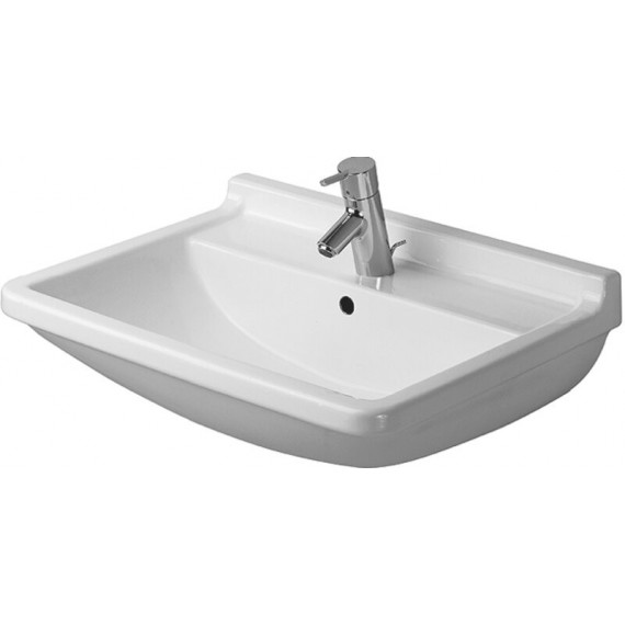 Duravit 0300650030 Washbasin 65 cm Starck 3 with overflow with 3 tap holes white