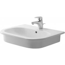 Duravit 0337540000 Vanity basin 54 cm D-Code white countertop model w.of w.tp 1 th