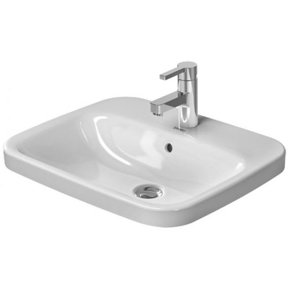 Duravit 0374560000 Vanity Basin 5600 m DuraStyle white countertop w.OF w.TP 1 TH