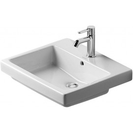 Duravit 03155500001 Vanity basin 55 cm Vero white with of with tp 1 th WGL