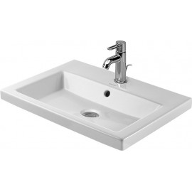 Duravit 03476000001 Vanity basin 60 cm 2nd floor white countertop w.OF w.TH 1 TH WGL