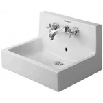 Duravit 04536000251 Washbasin 60 cm Vero white with back panel and 3 TH ground WGL