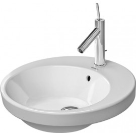 Duravit 23274800001 Vanity basin 480mm Starck 2 white countertop w.OF w.TP 1 TH WGL