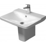 Duravit 23316000001 Washbasin 600mm P3 Comforts white with OF with TP 1 TH WonderGliss