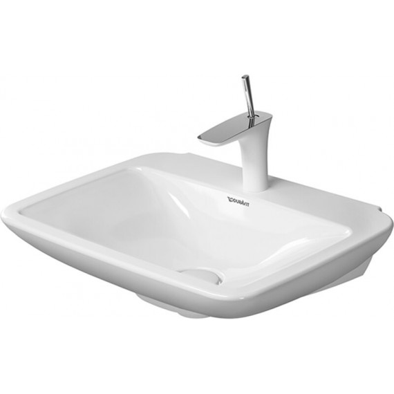 Duravit 27016000001 Washbasin 60 cm PuraVida white wo of with tp 1 th deep WGL