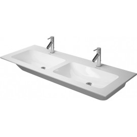 Duravit 2336130000 Double washbasin 1300 ME by STARCK white with OF with TP 1 TH