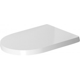 Duravit 0020210000 Seat and cover ME by STARCK elong. white hinges ss wo automatic