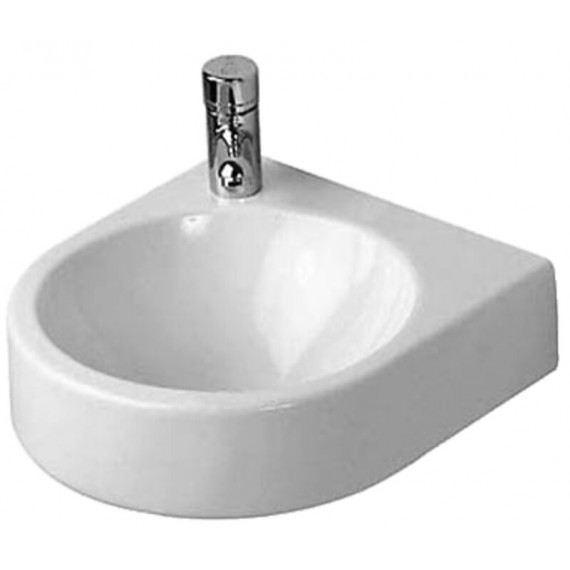 Duravit 0766350000 Handrinse basin 350mm Architec white wo OF w.TP TH prepunched