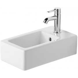 Duravit 07022500001 Handrinse basin 25 cm Vero white with overflow 1 tap hole