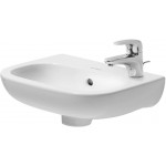 Duravit 07053600002 Handrinse basin 36 cm D-Code white w.of w.tp wo tap hole