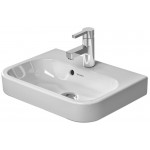 Duravit 07105000001 Furn.handrinse basin 500mm HappyD.2 white with OF with TP 1 TH WGL