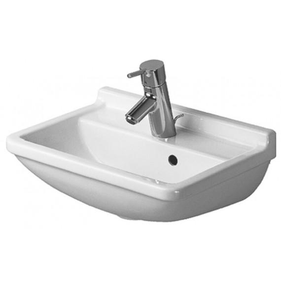 Duravit 07504500001 Handrinse basin 45 cm Starck 3 with overflow white WonderGliss