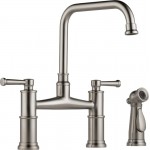 Brizo ARTESSO 62525LF Two Handle Bridge Kitchen Faucet with Spray