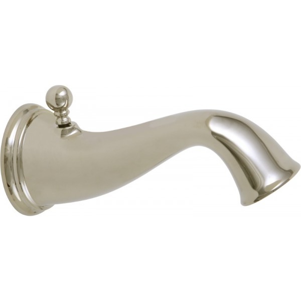 Tub Spout - Pull-Up Diverter in Brushed Nickel