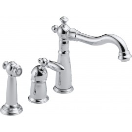 DELTA VICTORIAN 155-DST 1H KITCHEN FAUCET W/SPRAYER 