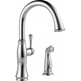 DELTA CASSIDY 4297-DST SINGLE HANDLE KITCHEN FAUCET WITH SPRAY 