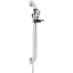 DELTA 52008-DS 4-SPRAY PALM SHOWER, 24" DEC ADA BAR, 60"-82" STRETCH HOSE 