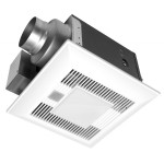 Panasonic FV-05-11VKL1 WhisperGreenSelect Base Fan with LED Light 50-110 CFM 11.1 Watts 9.9 CFMWatt. 0.4 sone