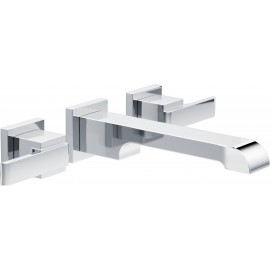 DELTA ARA T3567LF-WL 2H WALL MOUNT LAVATORY FAUCET - 8" 