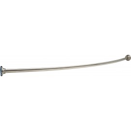 DELTA 42205-ST 5' CURVED SHOWER ROD WITH 6" BOW 