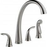 DELTA PILAR 2480-DST 2H KITCHEN FAUCET W/SPRAYER 